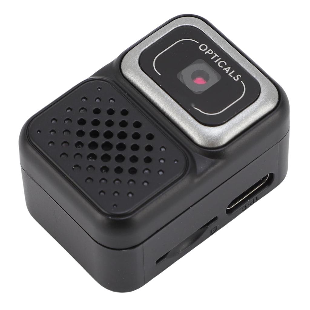 Уютная мини-камера-брелок, 1080p 2MP мини-ретро цифровая камера, маленький видеорегистратор с SD-картой 64 ГБ для путешествий и записи (черный)