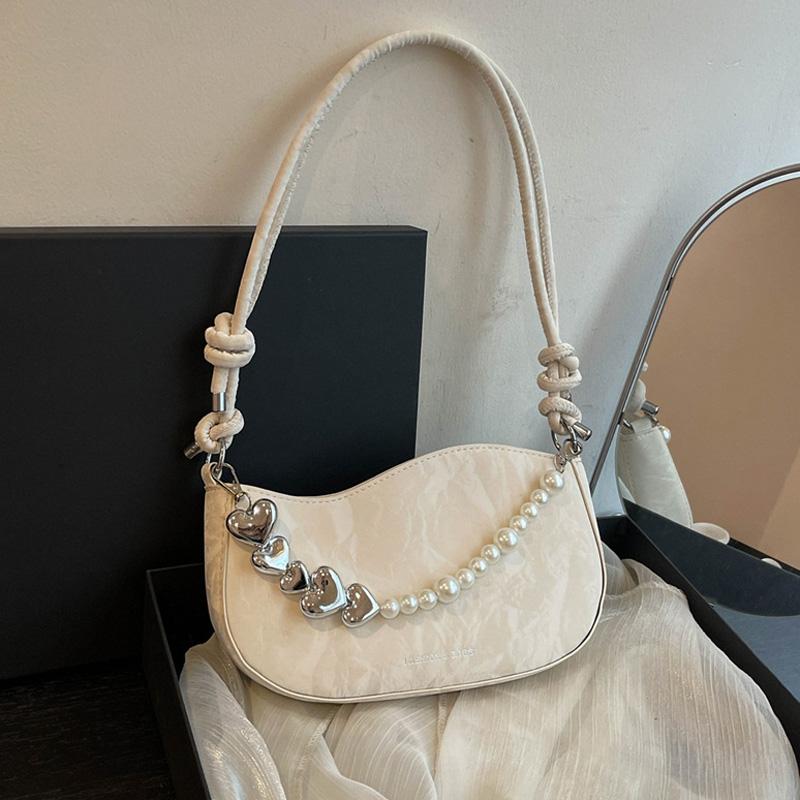 Модная женская сумка через плечо с ремешком из жемчуга и бисера для подарка, дизайнерские женские сумки и кошельки, сумки через плечо под мышкой