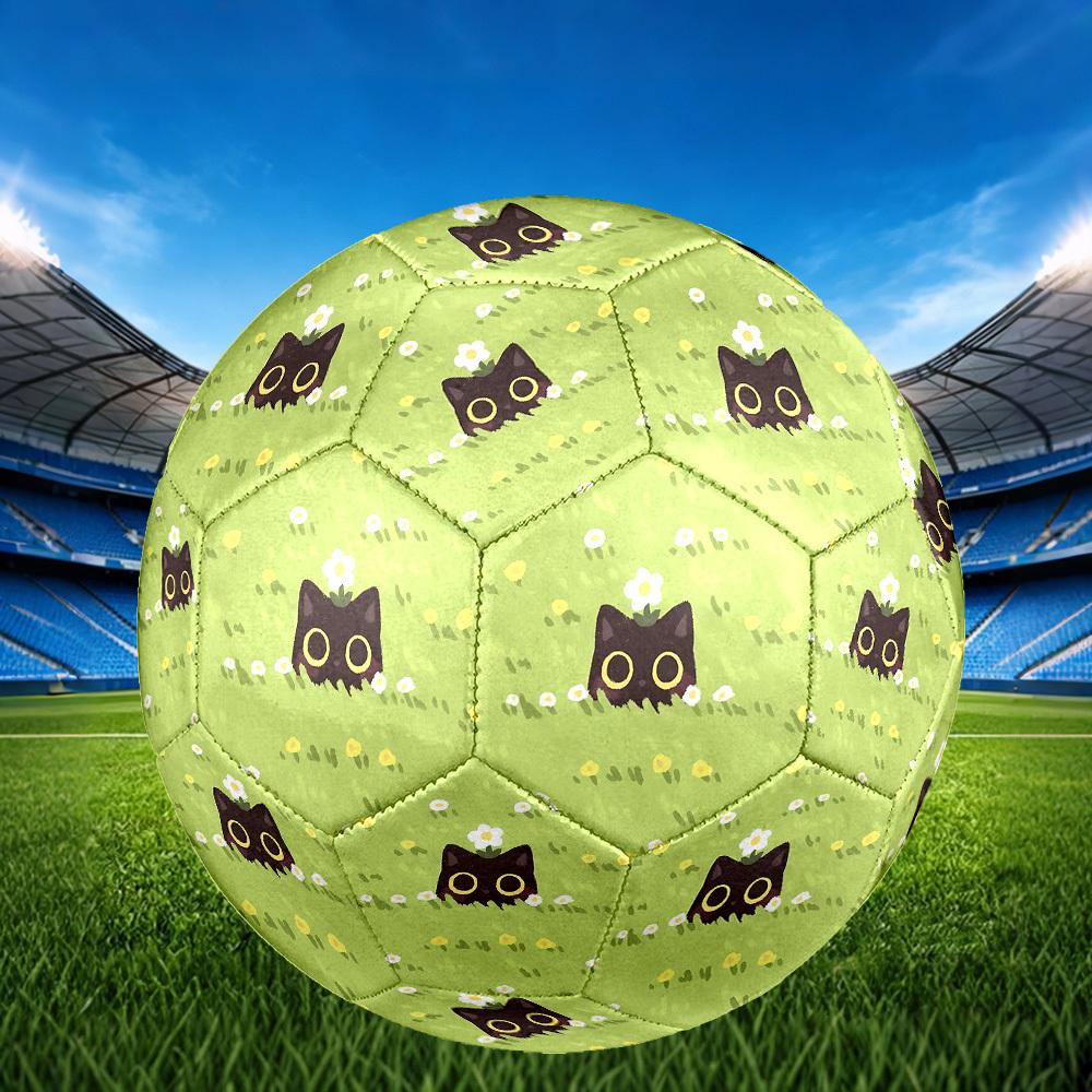 1pc Cat Flowers Size 5 Soccer Ball Professional Match Training Football Indoor &Outdoor Sports Ball Lightweight Durable c65105
