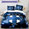 C.F.Monterrey Football Crest Art Printed Pattern Duvet Cover Set – includes 1 duvet cover and 2 matching pillowcases Bedroom decor Christmas gifts