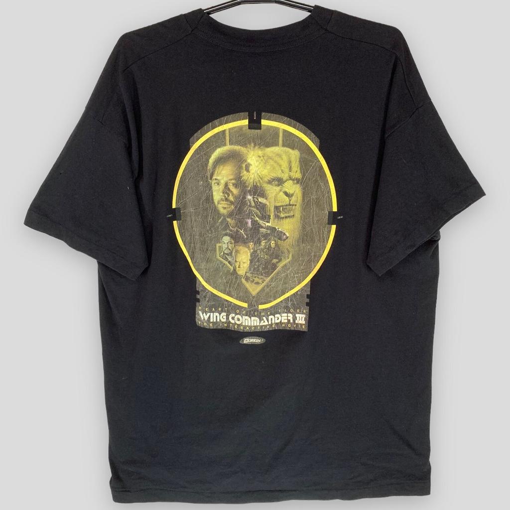 Vintage 90s Wing commander 3 science fiction space combat gaming T-Shirt collectible Sony Playstation video game tee single stitch XLarge