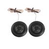 Uxcell 2pcs 120W Black Shell Transparent Silk Stretch Film Dome Tweeter HiFi Auto Car