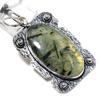 Пренит Драгоценный камень Ручной работы 925 Стерлинговое серебро Подарок Ювелирное изделие Подвеска 2,36" K6h26