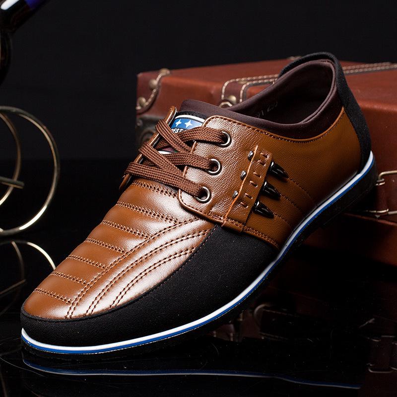 2024 Men Genuine Leather Shoes High Quality Elastic Band Fashion Design Solid Tenacity Comfortable Men's Shoes Big Sizes Yuj8