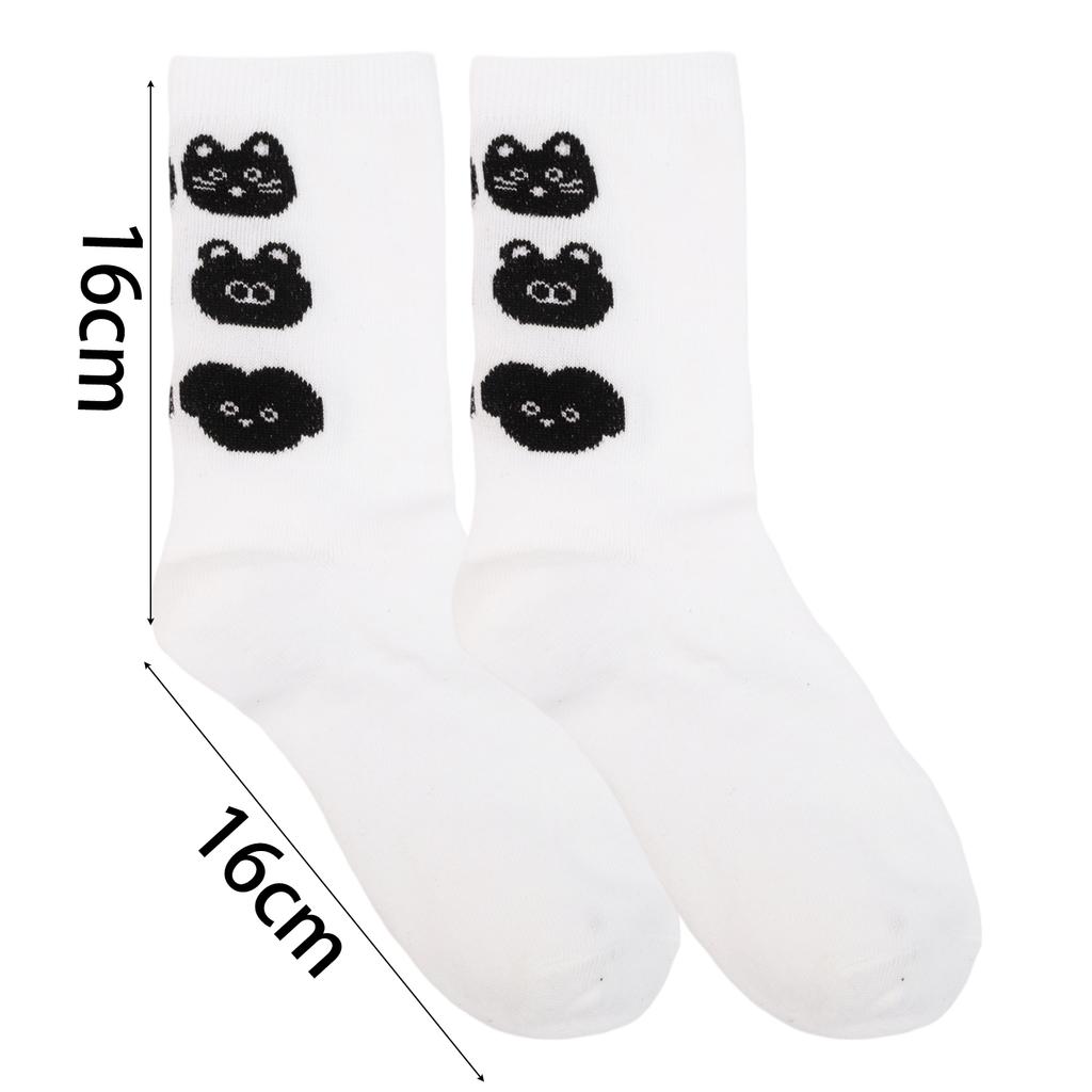Новые осенние мультяшные носки с котиками для женщин, милые носки с котиками, милый мультяшный узор, носки средней длины, мягкие, теплые, носки до щиколотки