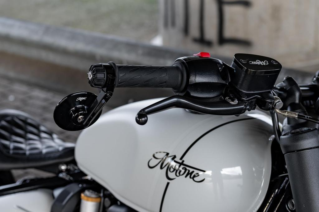 Motone Bar End GEMINI Black T100/T120 SpeedTwin900 Scrambler900 MMU535
