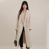 Eliten Women's Double-faced Lamb Wool Lapel Mid-length Coat