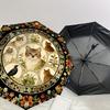 1PC cats_flowers Umbrella-8-Rib Reinforced, Automatic Open, Lightweight & Durable, Cute Fashion Accessory for Outdoor, Beach or Casual Use, Beach Umbr