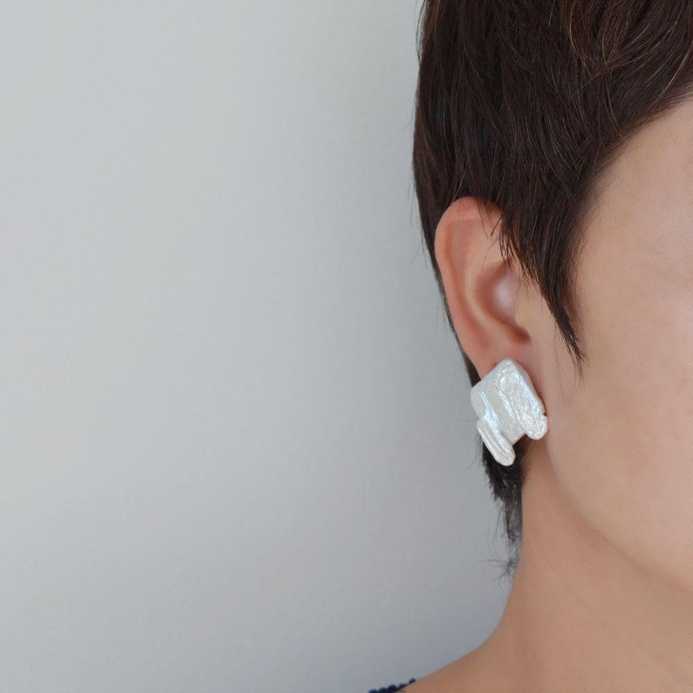 Серьги из натурального жемчуга в стиле барокко, белые серьги неправильной формы, большие жемчужные серьги, большие женские серебряные серьги, ювелирные изделия в стиле бохо