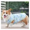 Lightweight Pet Raincoat Small Dogs Teddy Pomeranian Corgi Waterproof 2-Leg Hooded Coat In Floral Print