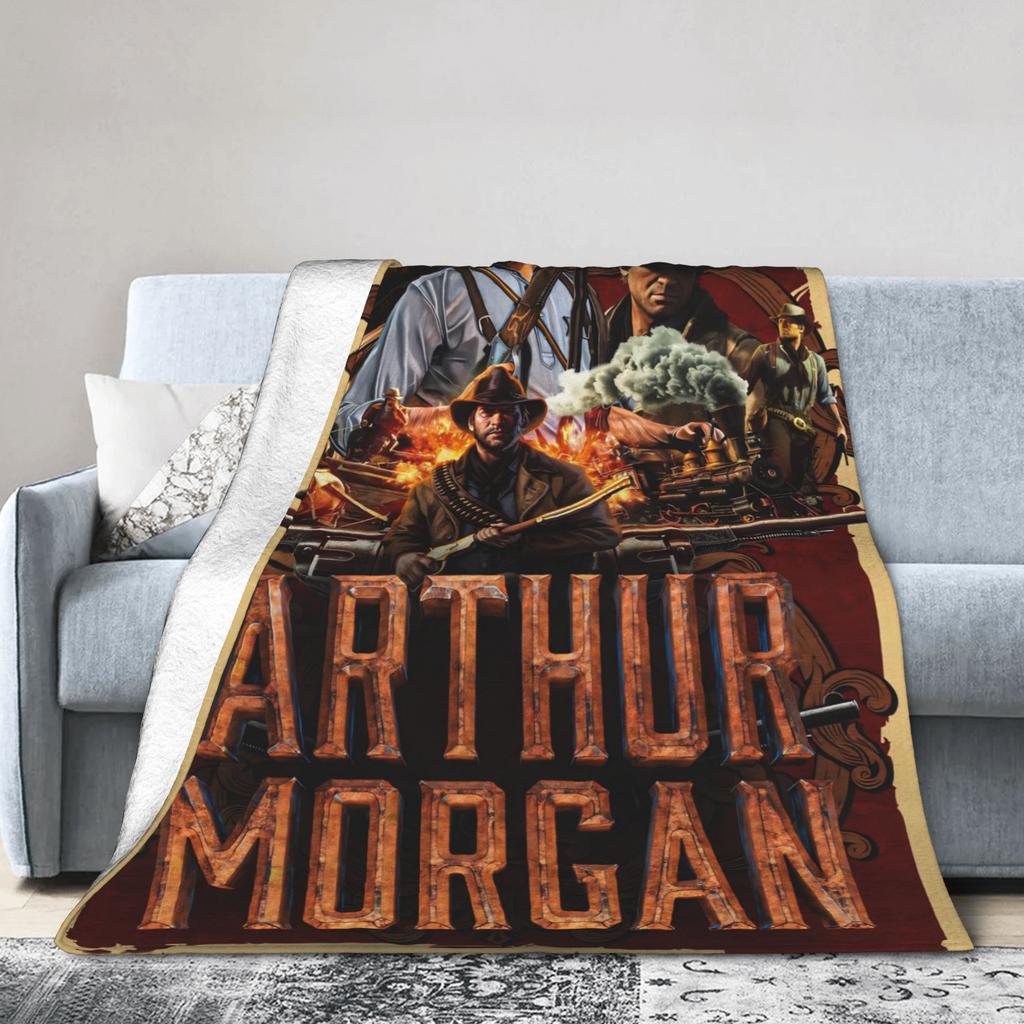 Плед Arthur Morgan Уютный Мягкий Пледы для Кровати 50x60 Дюймов Разные Размеры Пледы