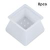 4/8/16pcs Silicone Chair Foot Covers Square Table Leg Protective Pad Anti Slip Silent Floor Furniture Protection Pad For Chair