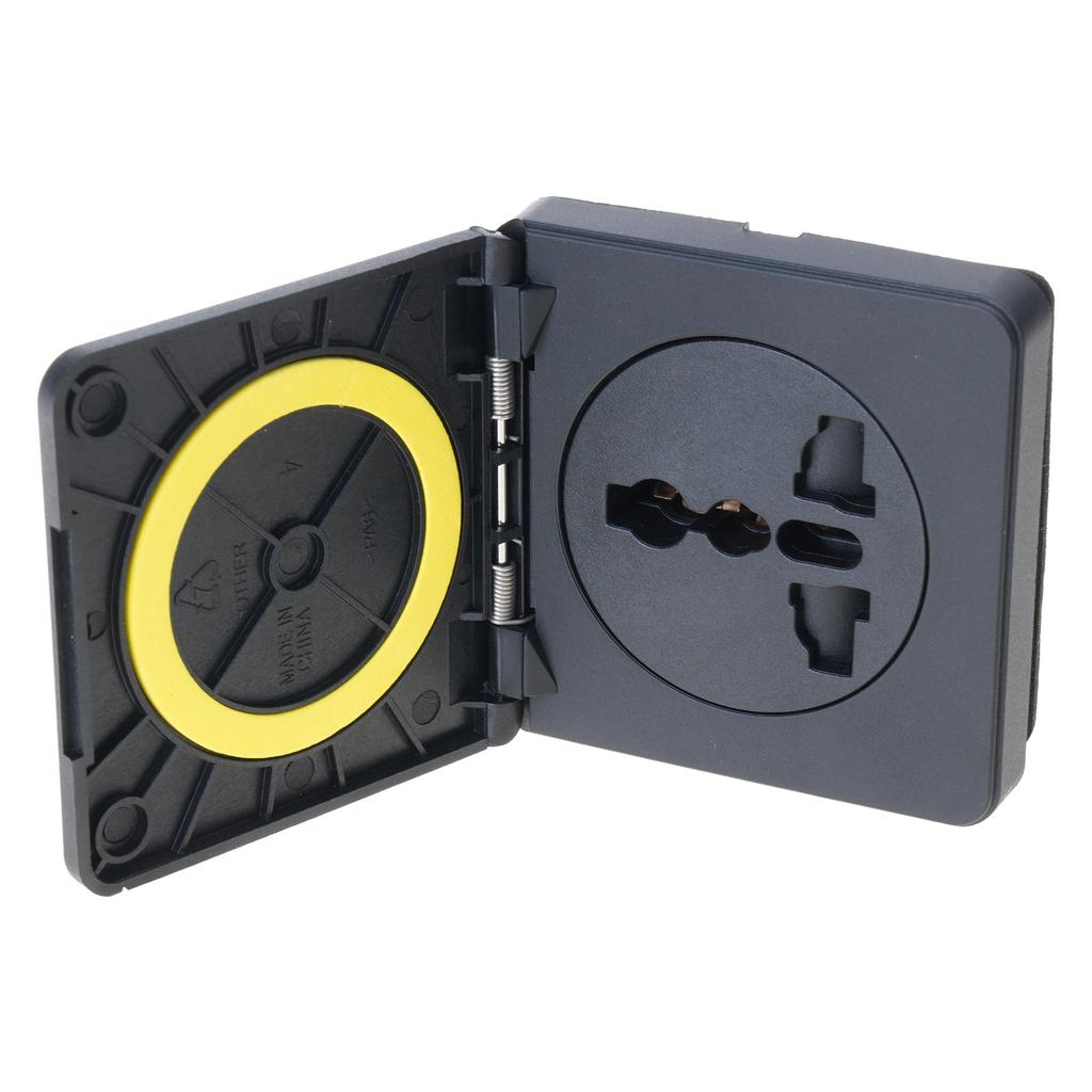 10A Погодозащищенная уличная розетка 10A 250V Электрическая розетка с откидной крышкой для караванов, автодомов
