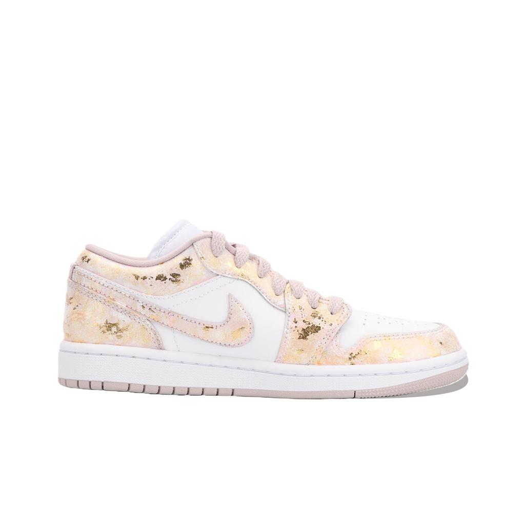 Jordan Air Jordan 1 Moonbathed, Aphrodite's Kiss Амортизация Нескользящая Низкие Винтажные Баскетбольные Кроссовки Унисекс DC0774-606(Команда1390)