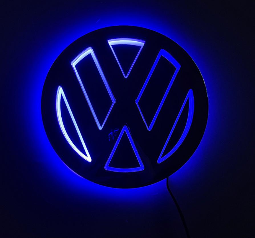 Светодиодный автомобильный значок 5D с подсветкой для Volkswagen Golf 6, Magotan, Tiguan, Bora, задний багажник