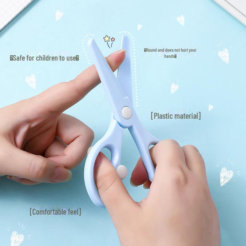 Безопасные для детей самодельные ножницы для отскока: Круглая головка, удобная для рук, экономящая труд для учащихся и воспитателей детских садов