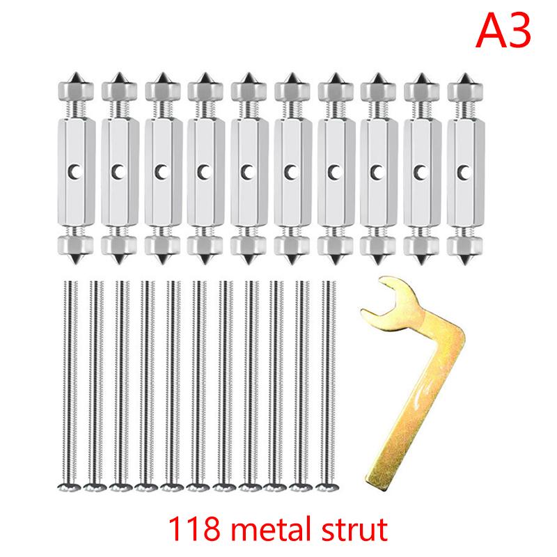 10 шт. Ремонтная кассета для настенного выключателя и розетки, регулируемые винты кассеты, опорный стержень с ключом, тип 86/118, электрические аксессуары