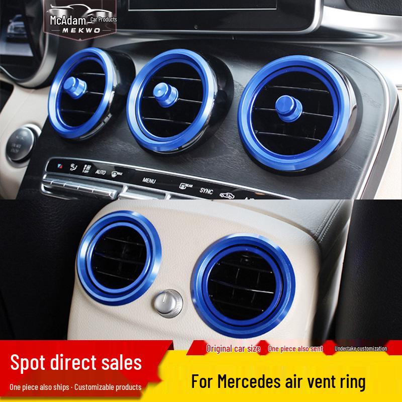 Mercedes-Benz C-Class/E-Class/GLC Air Vent Decorative Ring for Interior Modification
