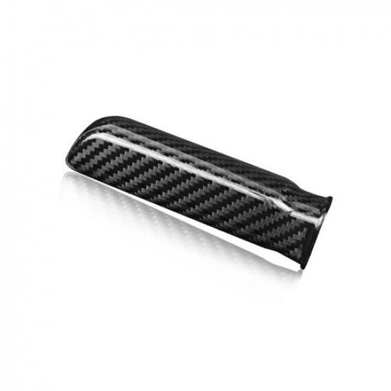 Black Real Carbon Fiber Central Handbrake Handle Cover Change For Mustang 10-14