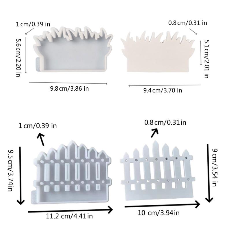 Fence Candle Holder Lawn Silicones Molds for Making Tealight Holder