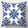 4Pcs Set, Sofa Cushion Covers, Blue And White Patterned Pillow Covers, 17.7 Inches By 17.7 Inches, Single-Sided Print, Home Deco