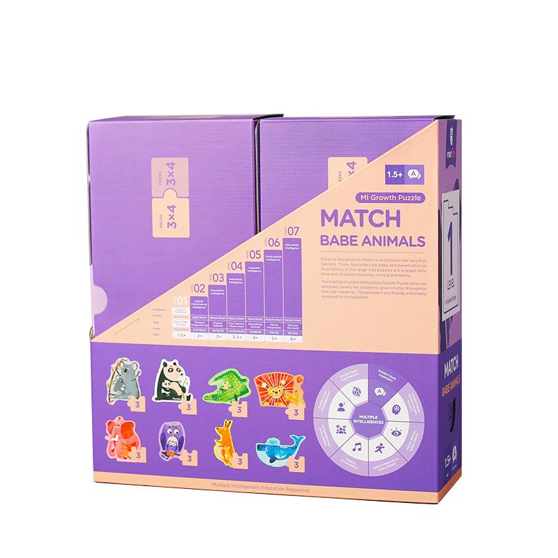 Level 1 2 3 4 5 6 7 Learning Puzzle, Four SeasonsIPromotes Observation Logical ThinkingIClassic Children's Puzzle Toy Set with 2 Puzzle Boxes