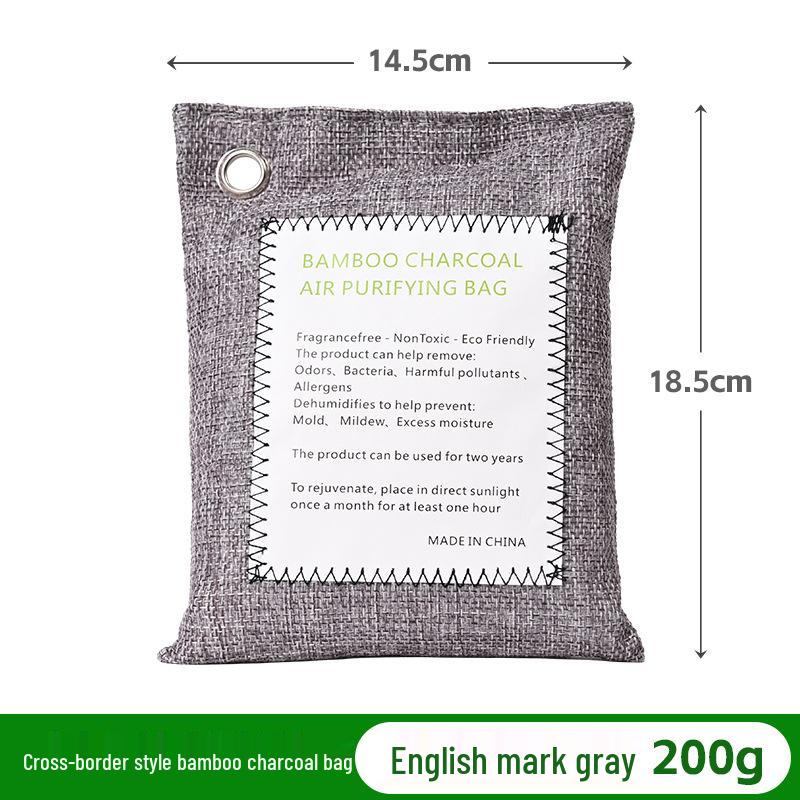 Универсальные мешки с бамбуковым углем: Дезодоратор для дома, автомобиля и гардероба, удалитель формальдегида
