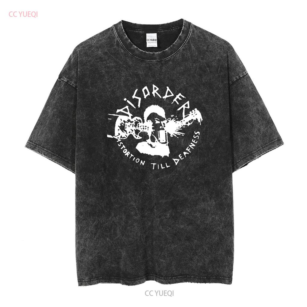 Disorder Thrash hardcore Punk rock группа Футболка с длинным или коротким рукавом винтажная Стиранная Удобный Топ для Повседневной Носки