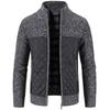 Autumn And Winter Stand Collar Cardigan Sweater Thickened Casual Sweater Men's Warm Fashion Coat