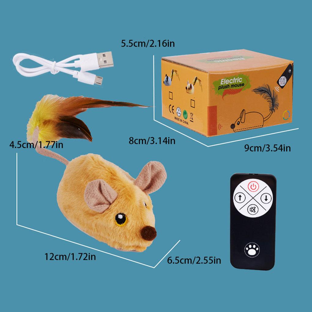 1PC Rat Funny Cat Toy With Remote Control Multicolor Mouse Cute Wireless Controlled Toy Rat Pet Supplies Cat Pet Supplies