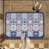 Light Luxury Retro Style Diatom Mud Floor Mat Bathroom Bathroom Water Absorption Quick Dry Door Mat Anti Slip Foot Mat Entry Door Mat