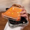 Роскошный прозрачный чехол с подушкой безопасности для iPhone 17 16 15 14 12 13 Pro Max Plus Air для Magsafe Прозрачная крышка с подставкой-держателем для камеры