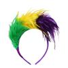 Festival Plumes Hairband For Dance Event Costume Hairband Stage Performances Hairhoop 1920S Theme Event Dressingup Props
