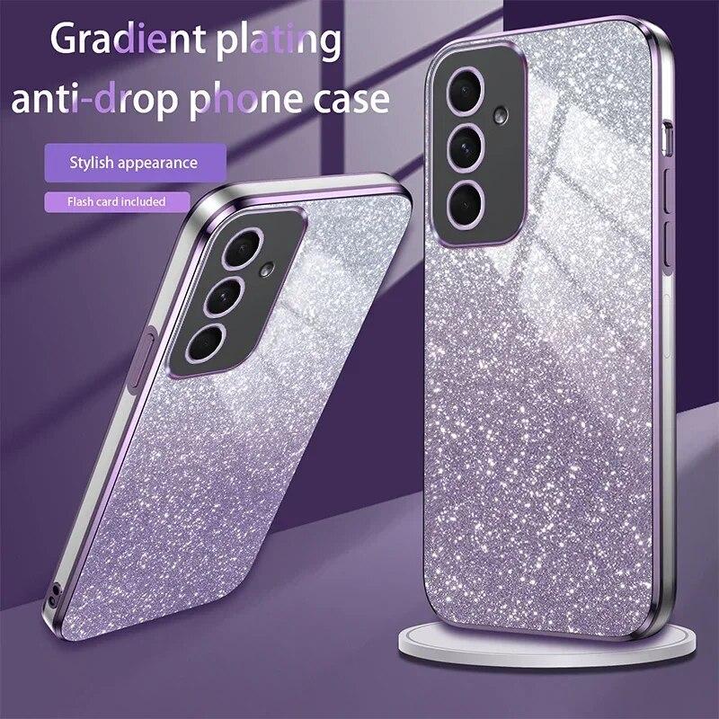 Роскошный чехол для телефона с магнитным держателем для Samsung Galaxy A54 A32 A24 A14 A13 A23 A33 A53 A73 A32 A52S A52 A72, силиконовый чехол