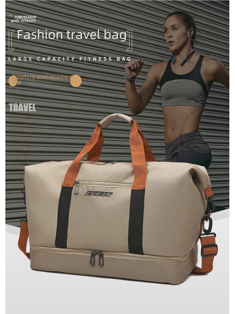 Дорожная сумка большой вместимости с отделением для сухого/мокрого белья и отделением для обуви - Oxford Canvas, портативная сумка для фитнеса