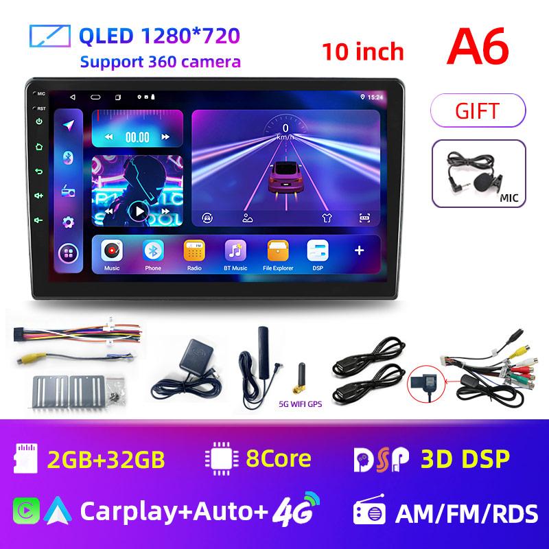 7/9/10'' 2 Din Android12 Auto Car Radio Multimedia Video Universal Stereo Carplay Gps For Volkswagen Nissan Hyundai Kia Toyota