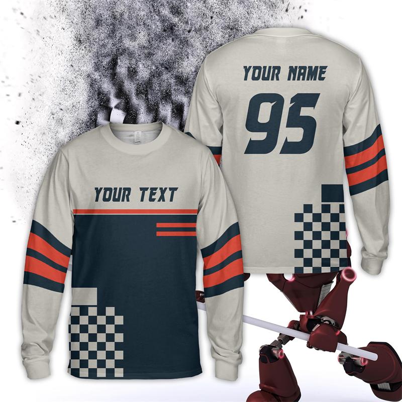 Personalized Rider Name Number Motocross Long Sleeve Shirt Custom Color Dirt Bike 3D Printed T Shirt Mens Racing Team T-shirt