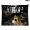 Little Nightmares Wall Tapestry Aesthetic Wall Hanging Printed Fabric Blanket Decorative Tapestries for Bedroom Living Room Home Decor