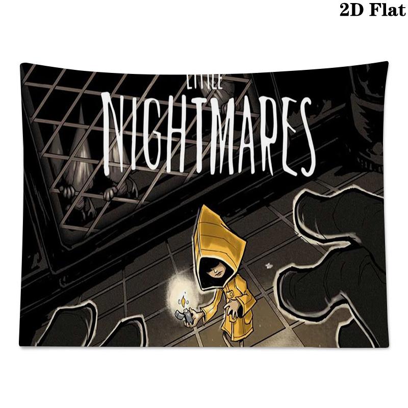 Little Nightmares Wall Tapestry Aesthetic Wall Hanging Printed Fabric Blanket Decorative Tapestries for Bedroom Living Room Home Decor