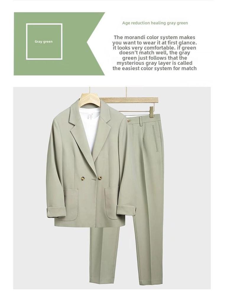 Мужской свободный пиджак в японском стиле в корейском стиле — стильный, красивый и зрелый весенний модный