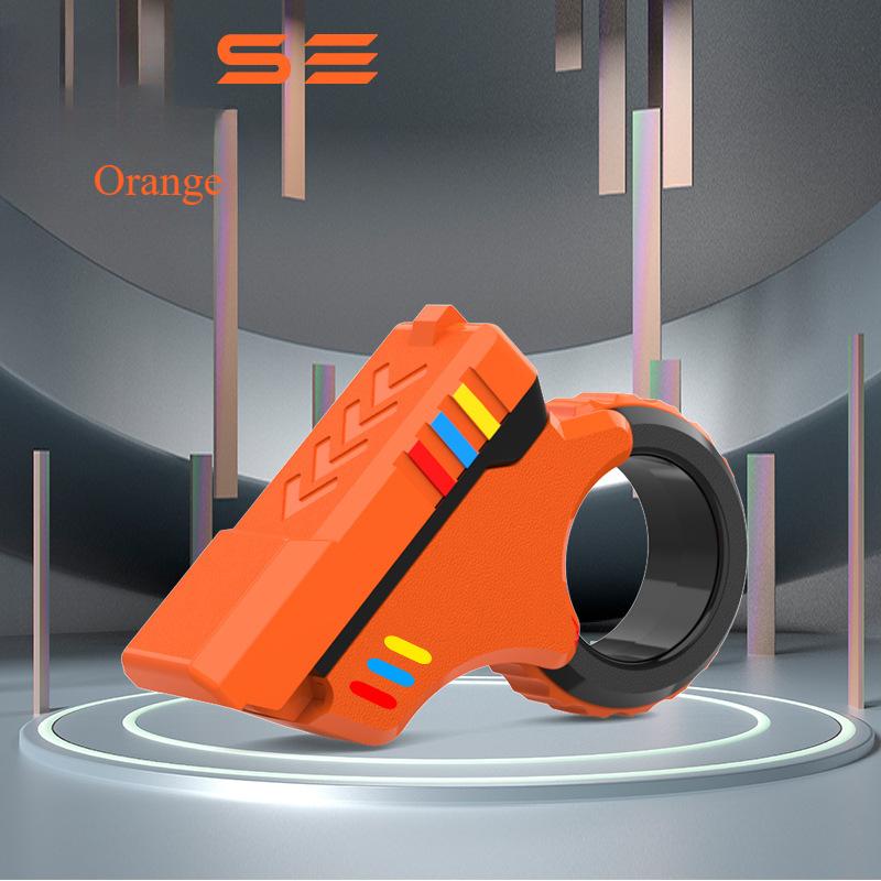 Многофункциональное кольцо-антистресс для пальцев, офисное, для снятия напряжения, вращающиеся слайдеры, маленькая пистолетная игрушка на кончик пальца для взрослых, детей, подарок