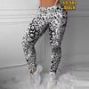 Womens Pink Texture Prints Stretch Yoga Leggings Fitness Running Gym Sports Active Pants