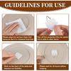 30 Pcs Invisible Adhesive Plate Hangers, Foamboard Picture Hanging Hooks Without Nails Plastic Sticky Photo Hooks for Home Wall Art Photo Frame