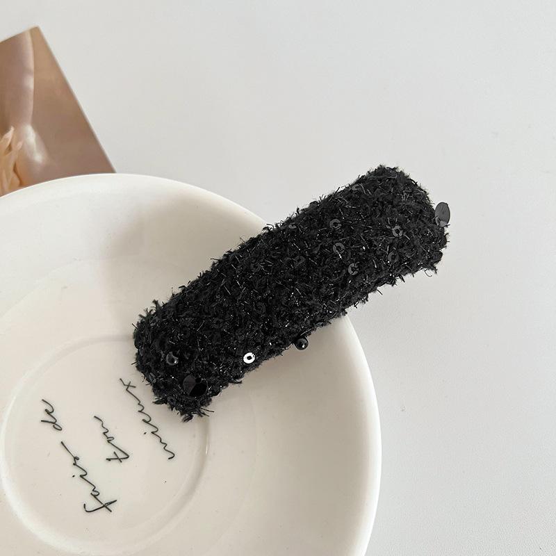 Заколки для волос, шерстяные длинные ретро-заколки в форме Bb, заколка с боковой заколкой, челка