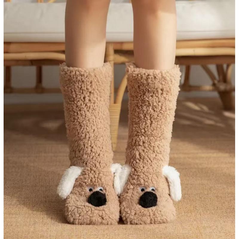 Праздничный набор носков: Уютные зимние носки для сна и снега, рождественские декоративные носки, гетры и тапочки