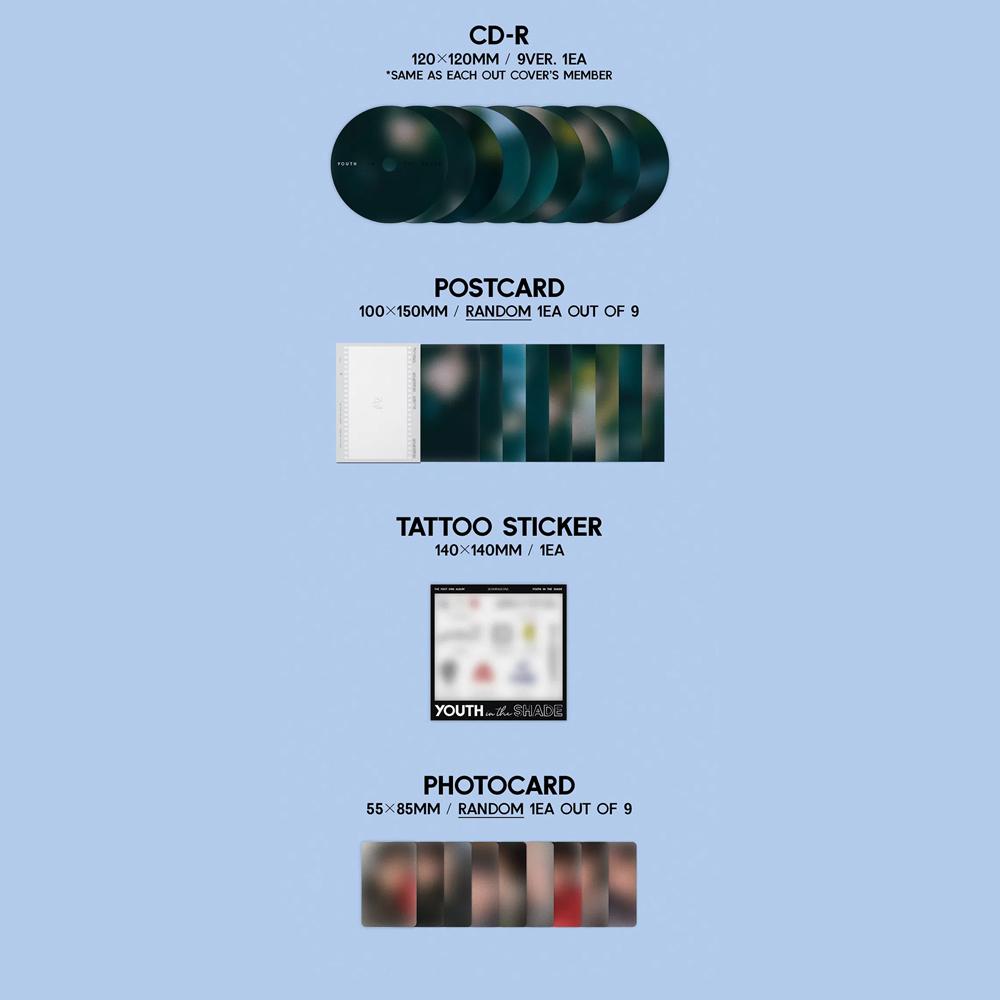 ZEROBASEONE 1st Mini ALBUM [YOUTH IN THE SHADE] (Digipack VER.)