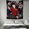 Kakegurui Wall Tapestry Aesthetic Wall Hanging Printed Fabric Blanket Decorative Tapestries for Bedroom Living Room Home Decor