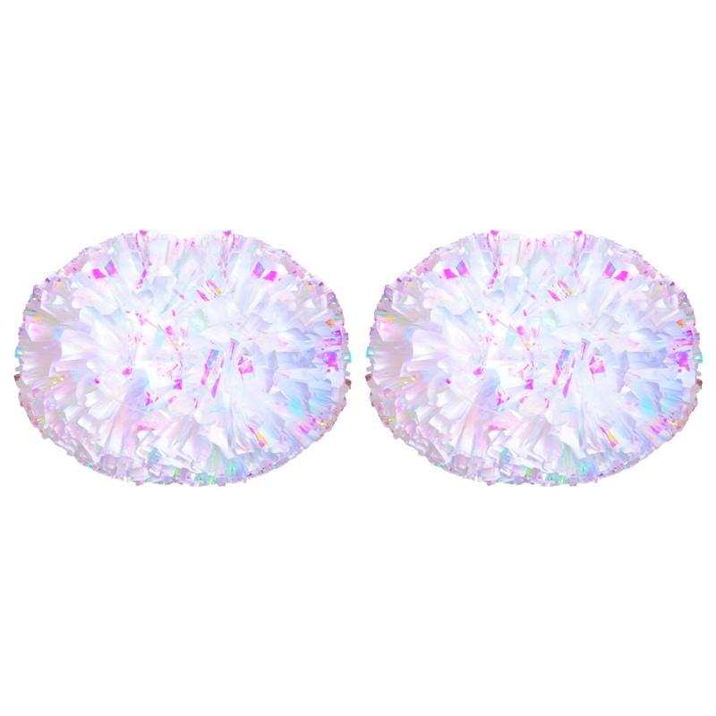 Помпоны для чирлидинга, спортивный командный дух, 2 шт. с ручкой-палочкой