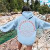 Chasing Sunsers Women'S Fleece Hoodie With Lettering Slogan Print Kangaroo Pocket Drawstring Print Hoodie