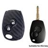 Чехол стиль Carbon Fibre Крышка для ключа 2 кнопки Для Renault Clio Scenic Megane Duster Sandero Captur Twingo Modus Автомобильный брелок